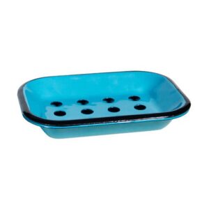 Porte-savon en fer émaillé ANAÉ - Turquoise