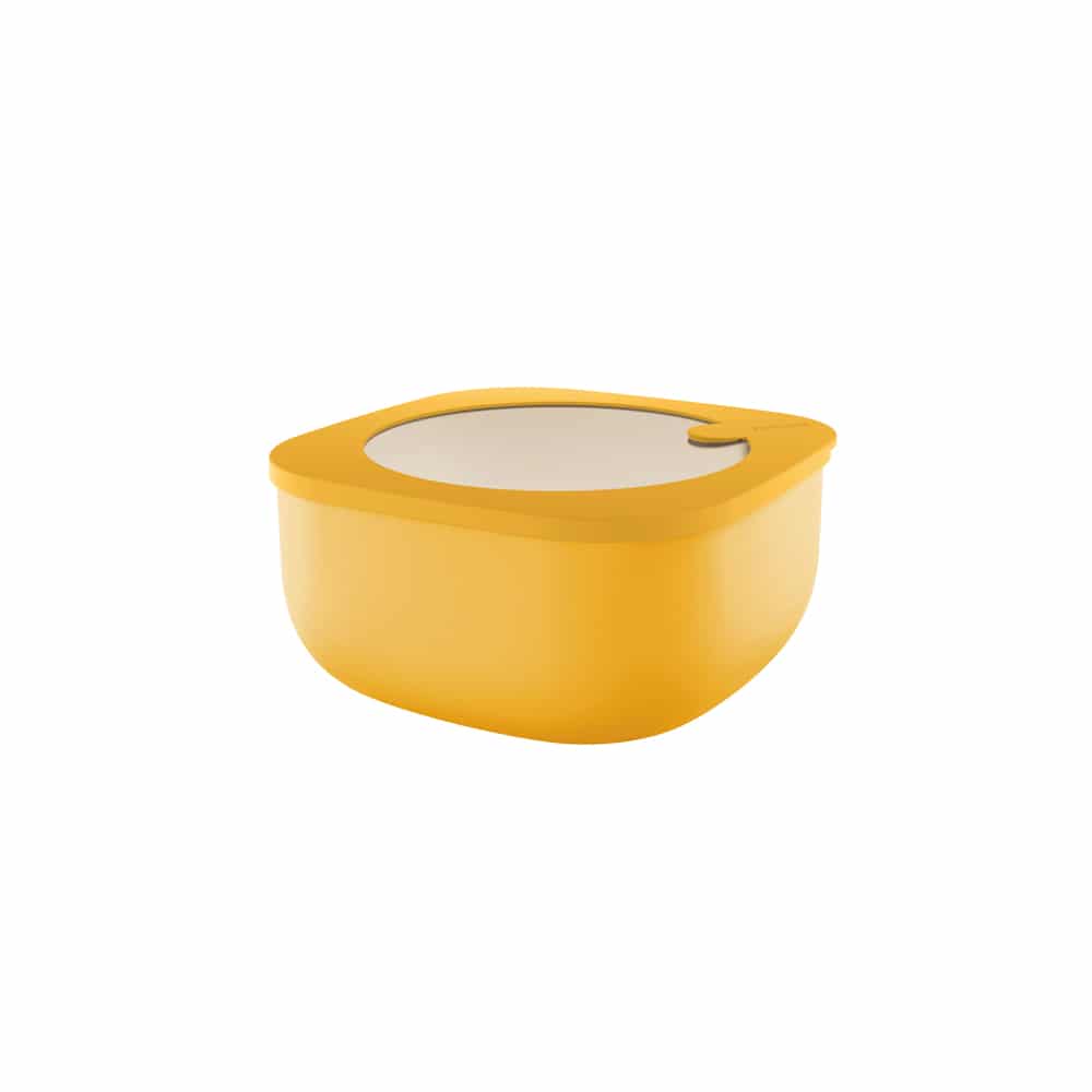Boîte hermétique carrée 1,9L - Store & More Bio - Jaune GUZZINI