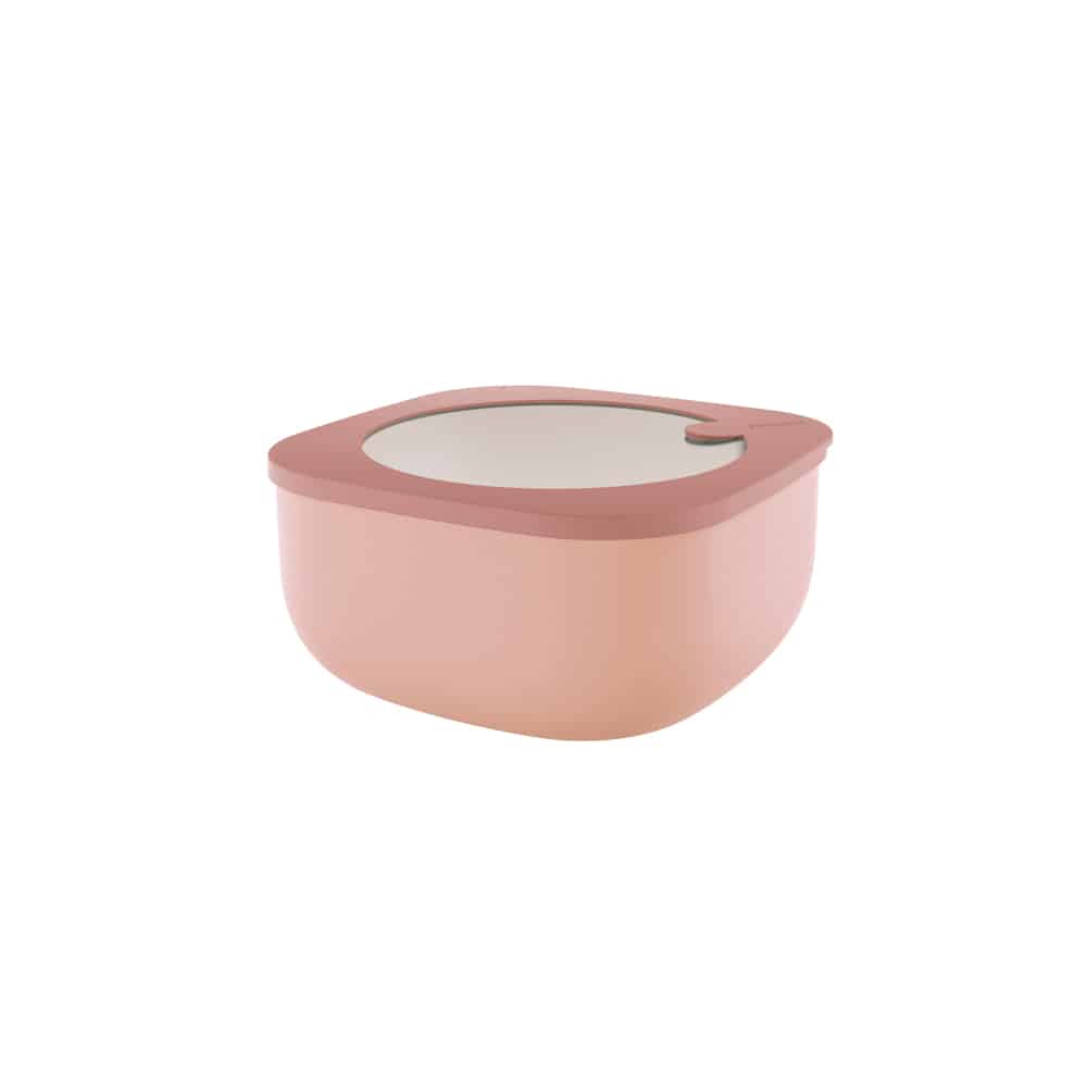 Boîte hermétique carrée 1,9L - Store & More Bio - Rose GUZZINI