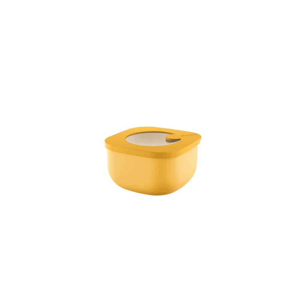 Boîte hermétique carrée 450ml - Store & More Bio - Jaune GUZZINI
