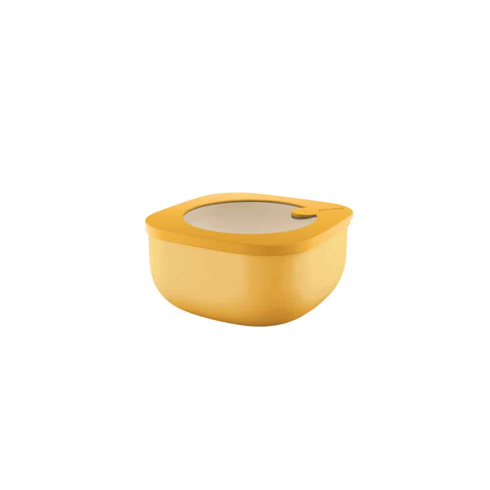 Boîte hermétique carrée 975ml - Store & More Bio - Jaune GUZZINI