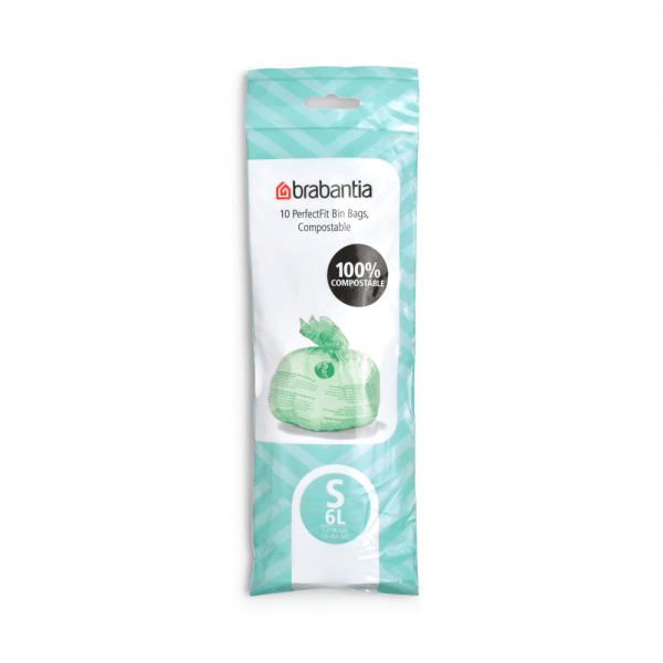 Sacs poubelle compostables X10 Code S (6L) BRABANTIA