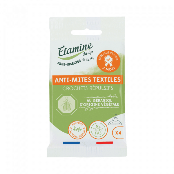 Crochets répulsifs Mites de vêtements X4 ÉTAMINE DU LYS
