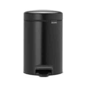 Poubelle à pédale NewIcon 3L BRABANTIA - Matt Black