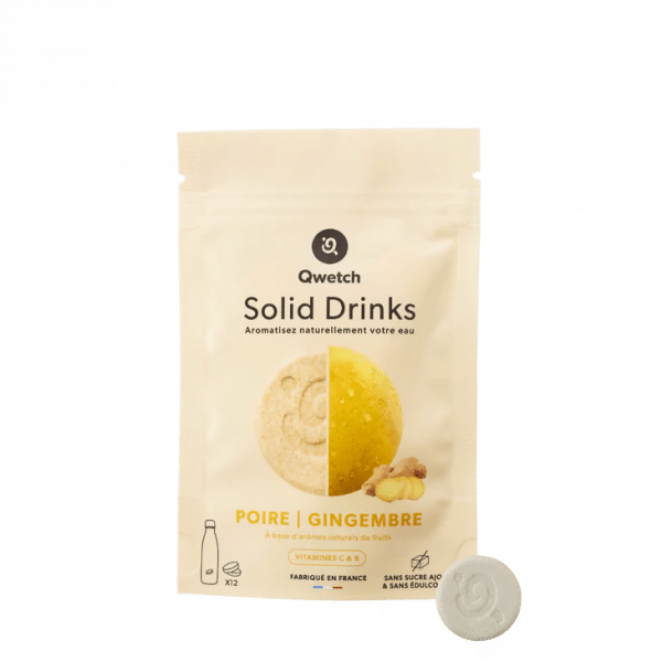 Aromatisation Solid Drinks Poire - Gingembre QWETCH