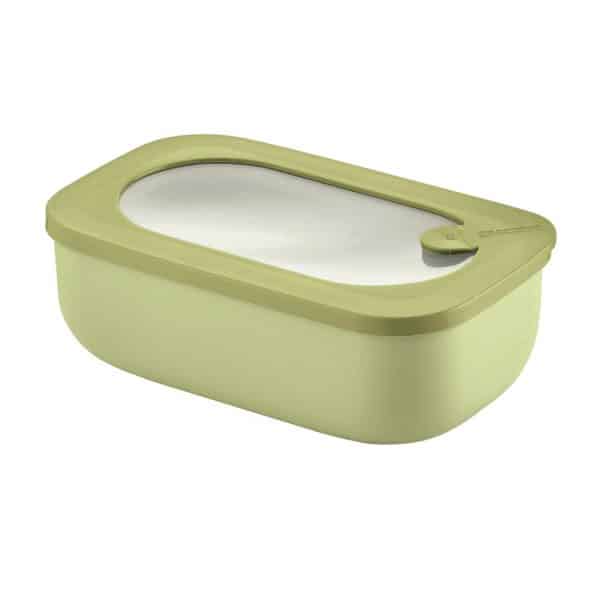 Boîte hermétique rectangulaire 900ml - Store & More Bio - Vert GUZZINI