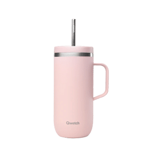 Cold cup isotherme avec anse 600ml - Rose pastel QWETCH