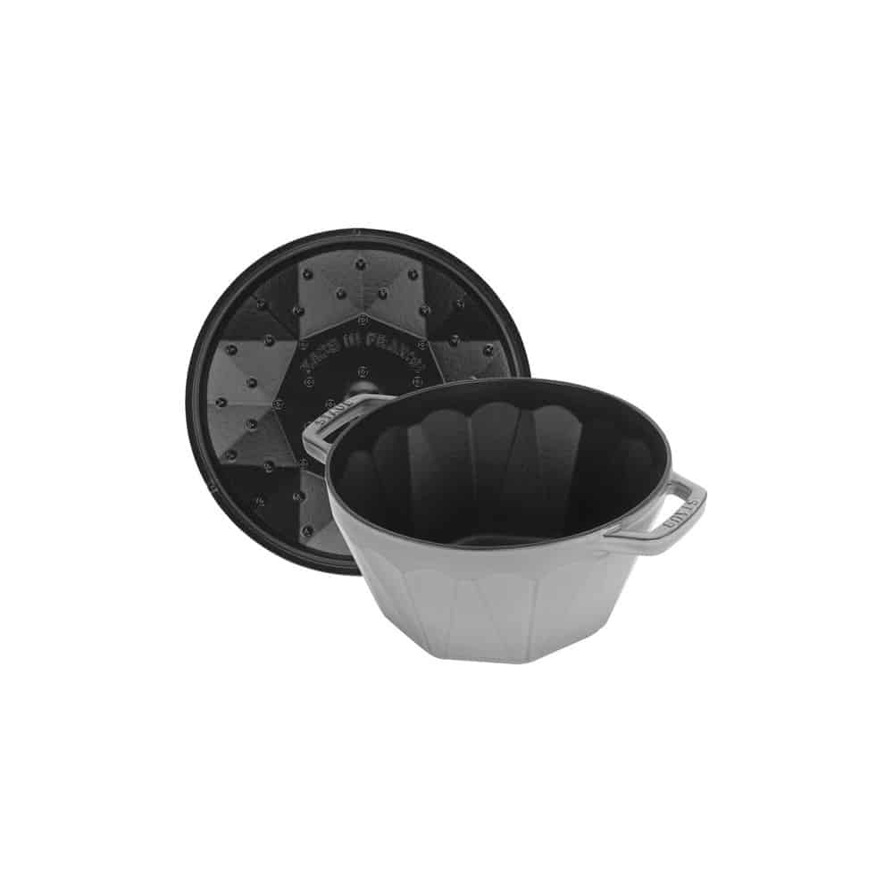 Cocotte en fonte Diamant 22cm - Gris STAUB – Image 3