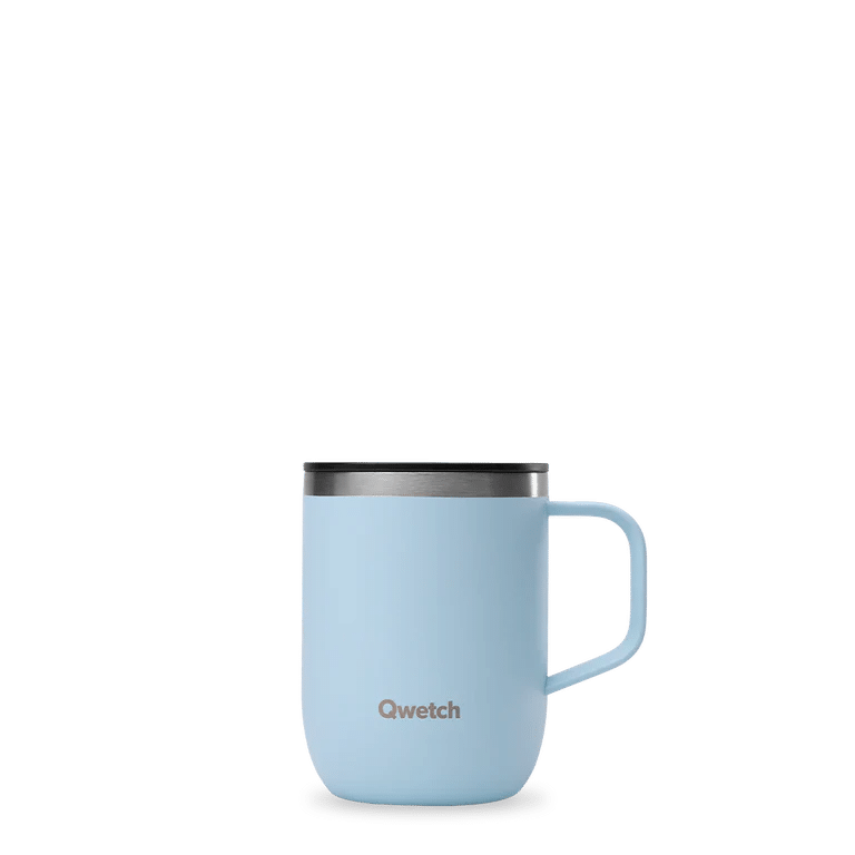 Mug isotherme 350ml - Bleu pastel QWETCH
