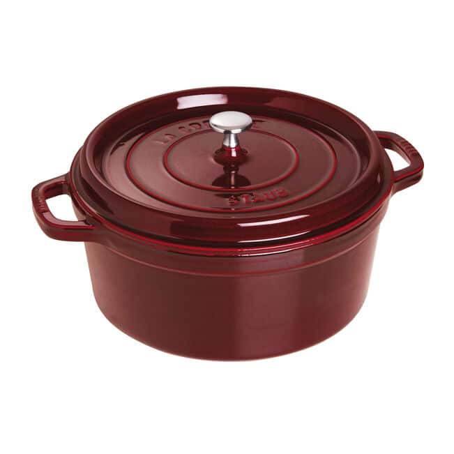 Cocotte en fonte ronde 28cm - Grenadine STAUB