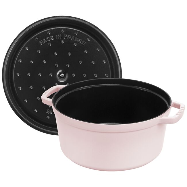 Cocotte en fonte ronde 28cm - Sorbet rose STAUB – Image 2