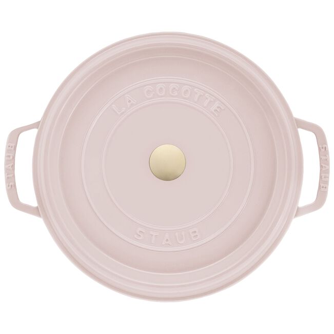 Cocotte en fonte ronde 28cm - Sorbet rose STAUB – Image 3