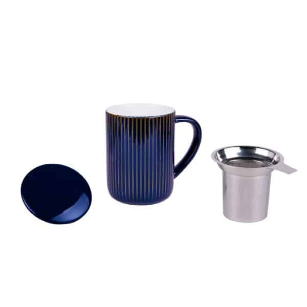 Tisanière en céramique 470ml Tiao - Bleu TABLE PASSION – Image 2