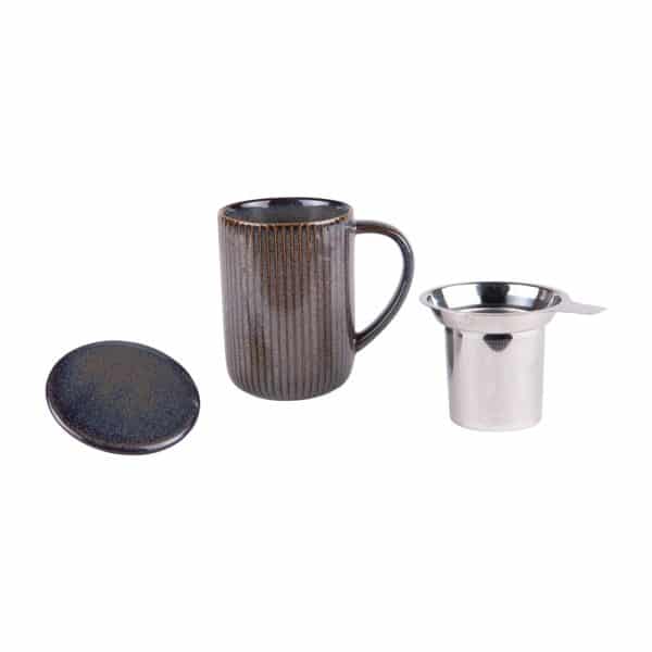 Tisanière en céramique 470ml Tiao - Noir TABLE PASSION – Image 2