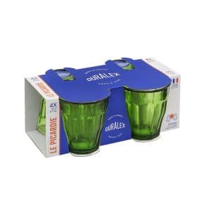 4 Verres 25cl - Le Picardie DURALEX - Vert