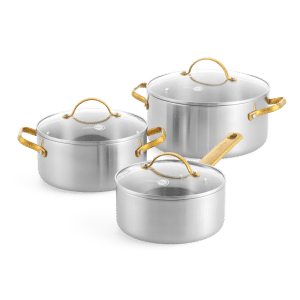 Set 3 Faitouts inox Padova Reserve GREENPAN