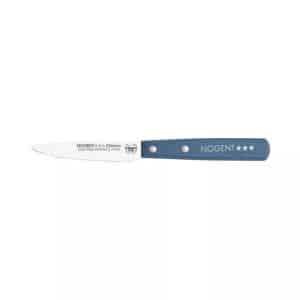 Couteau d'office lisse 9cm - Iconic NOGENT - Bleu Paon