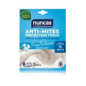 Feuilles anti-mites pour tiroirs X8 NUNCAS - Fleurs printanières