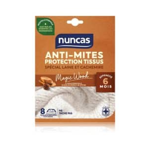 Feuilles anti-mites pour tiroirs X8 NUNCAS - Magic Wood