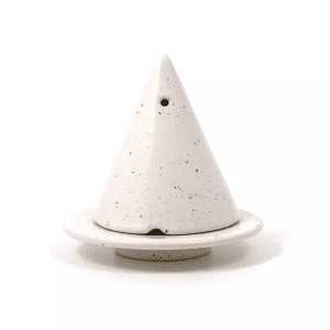 Diffuseur d'encens Lampe Merlin AMBIANCE CADE - Blanc moucheté