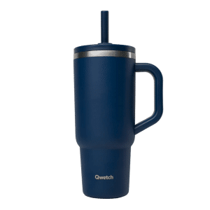 Travel Cup isotherme - Bouchon étanche QWETCH - Bleu nuit