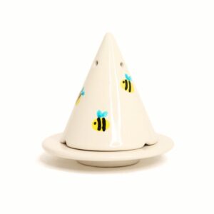 Diffuseur d'encens Lampe Merlin AMBIANCE CADE - Abeilles - Blanc