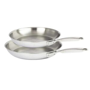 Set de 2 poêles inox Ultraply - Castel'Pro CRISTEL