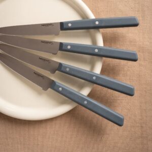 Coffret 4 couteaux de table - Silhouette NOGENT - Gris