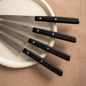 Coffret 4 couteaux de table - Silhouette NOGENT - Noir