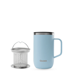 Tisanière isotherme 470ml QWETCH - Bleu pastel