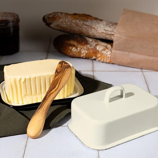 Beurrier en fer émaillé - Crème GRAND BEAU – Image 2