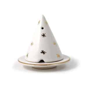 Diffuseur d'encens Lampe Merlin AMBIANCE CADE - Etoiles - Blanc