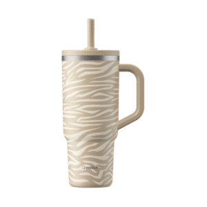 Travel Cup isotherme - Bouchon étanche QWETCH - Zebra - Lin